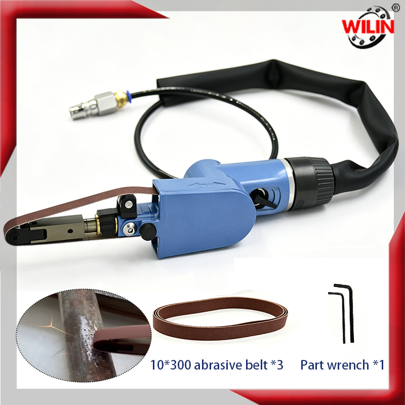 Detail Sander Corner - WILIN Pneumatic Finger Belt Sander, Reversible