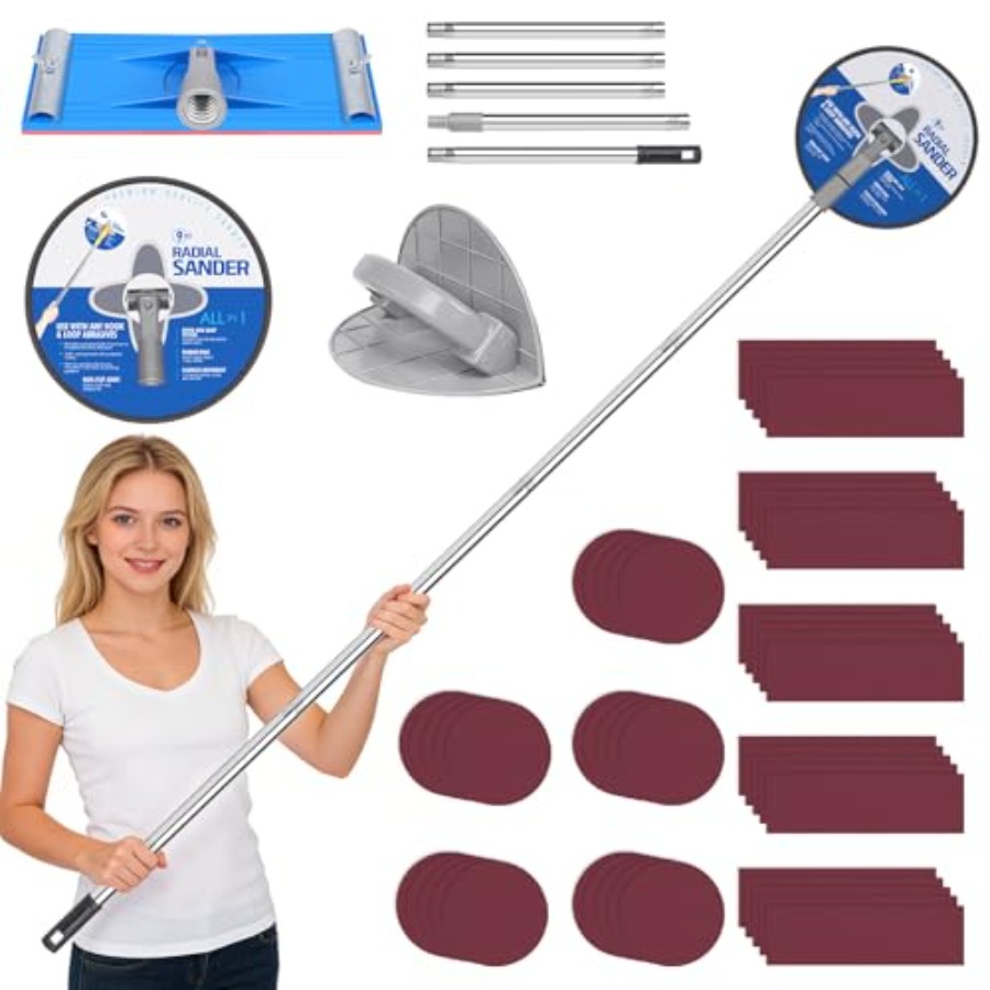 Detail Sander Corner - Drywall Pole Sander Kit with Hand