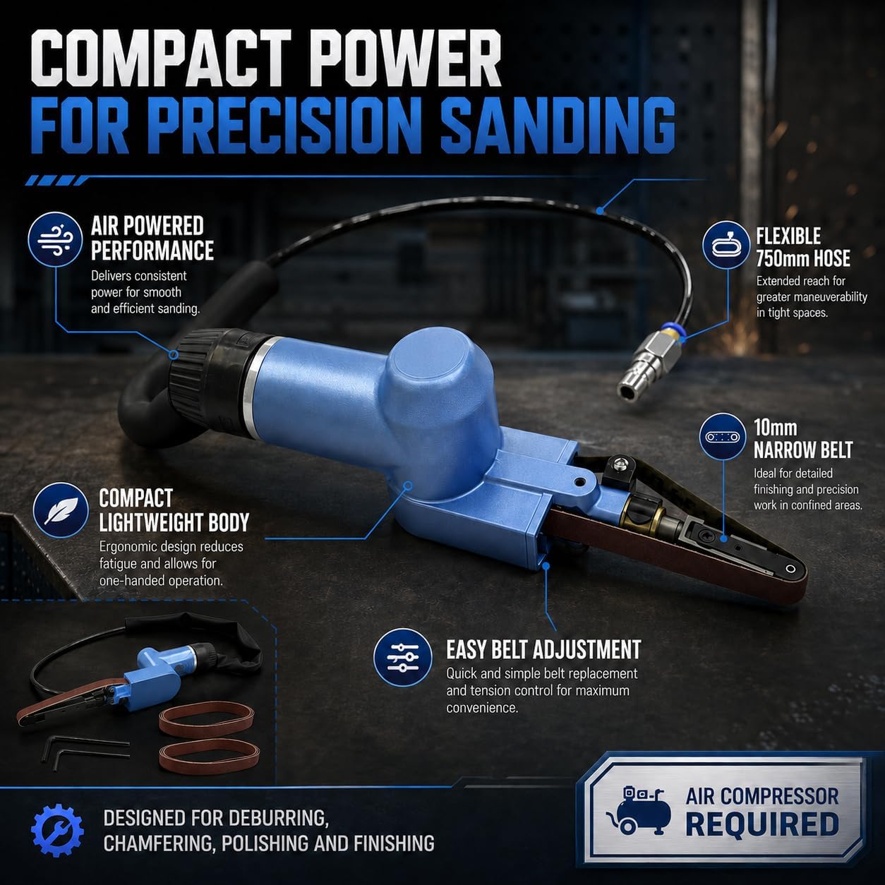 WILIN Pneumatic Finger Belt Sa - Detail Sander Corner review and price
