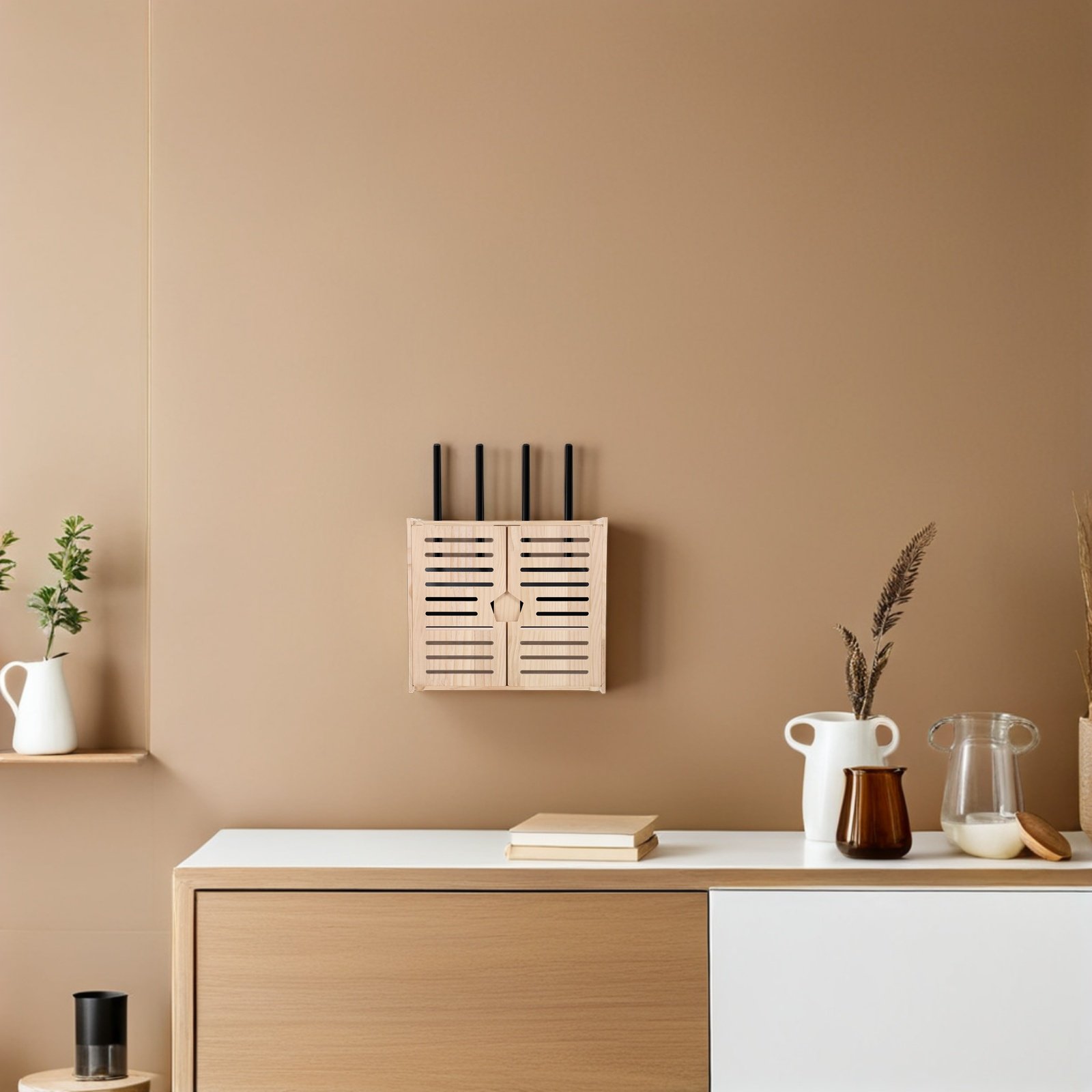Wooden WiFi Router Storage Box - Power Tools Types review and price