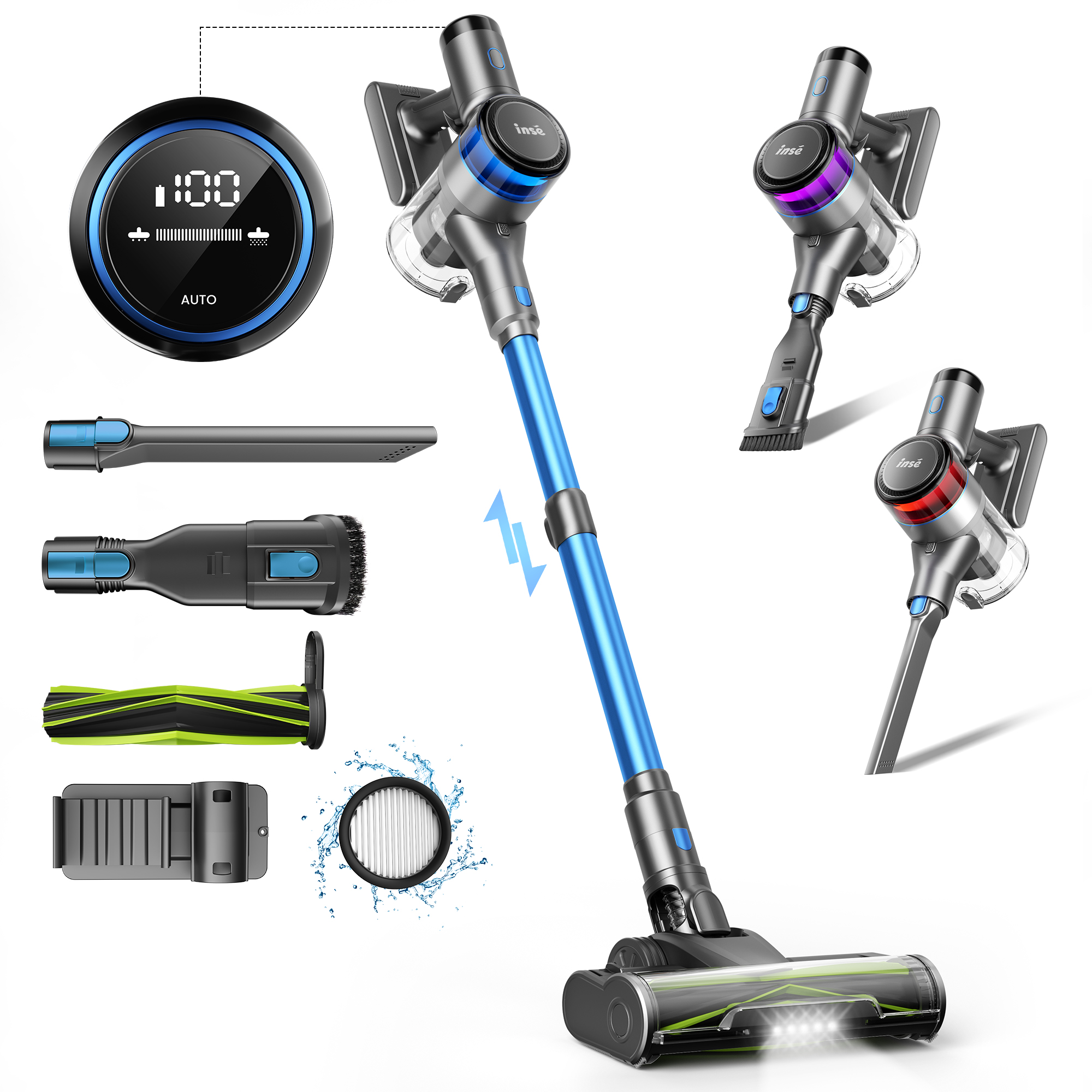 INSE S9X Handheld Stick Vacuum - Power Tools Vacuum review and price