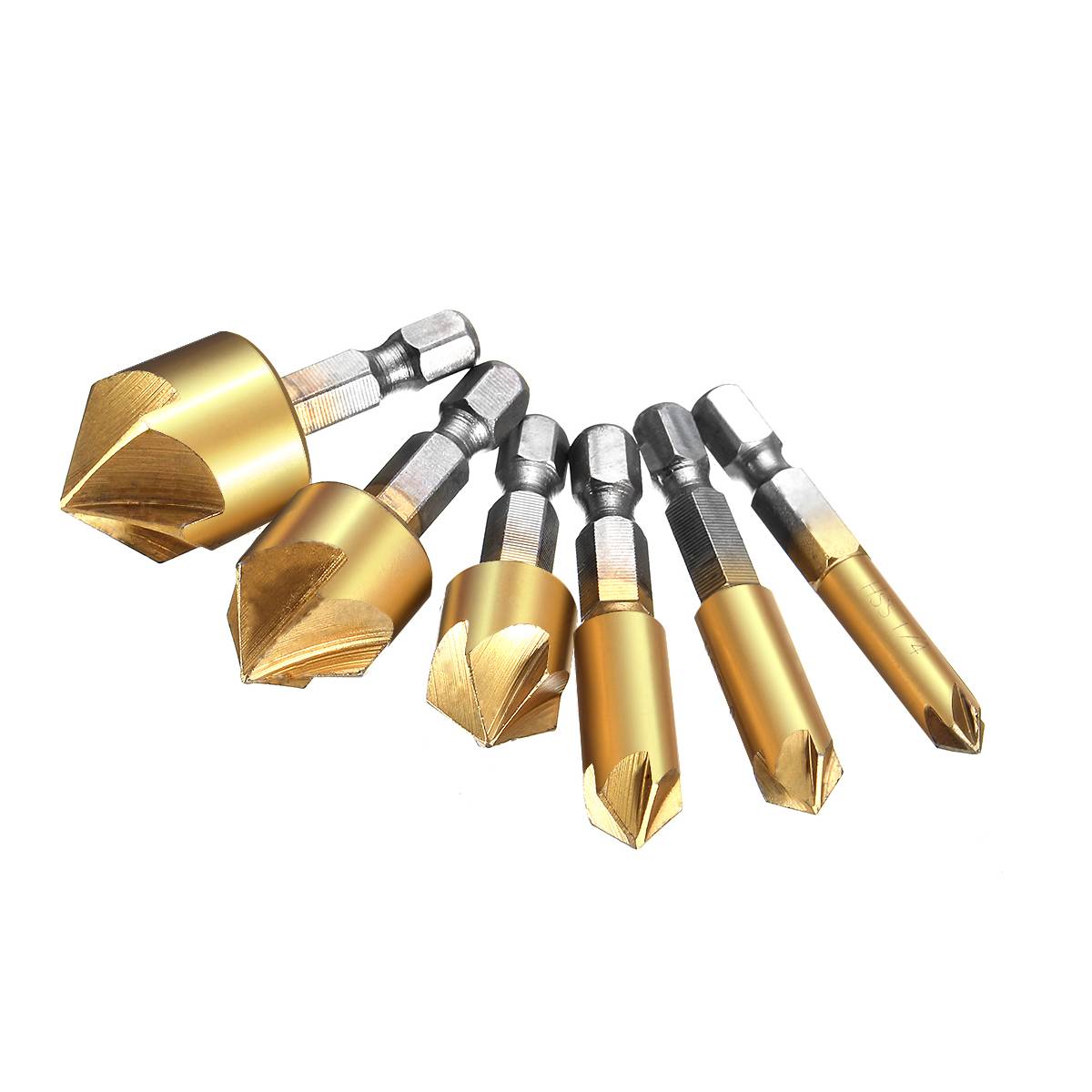 6 Pcs 6mm-19mm 5 Flute HSS Cou - Power Tools Quotes review and price